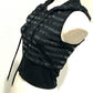 CHANEL 19C Zip-Up Hooded Vest with Sequins, Women's, Black
