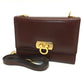 Salvatore Ferragamo Gancini Pochette/Wallet/Shoulder Bag in Brown Leather for Women