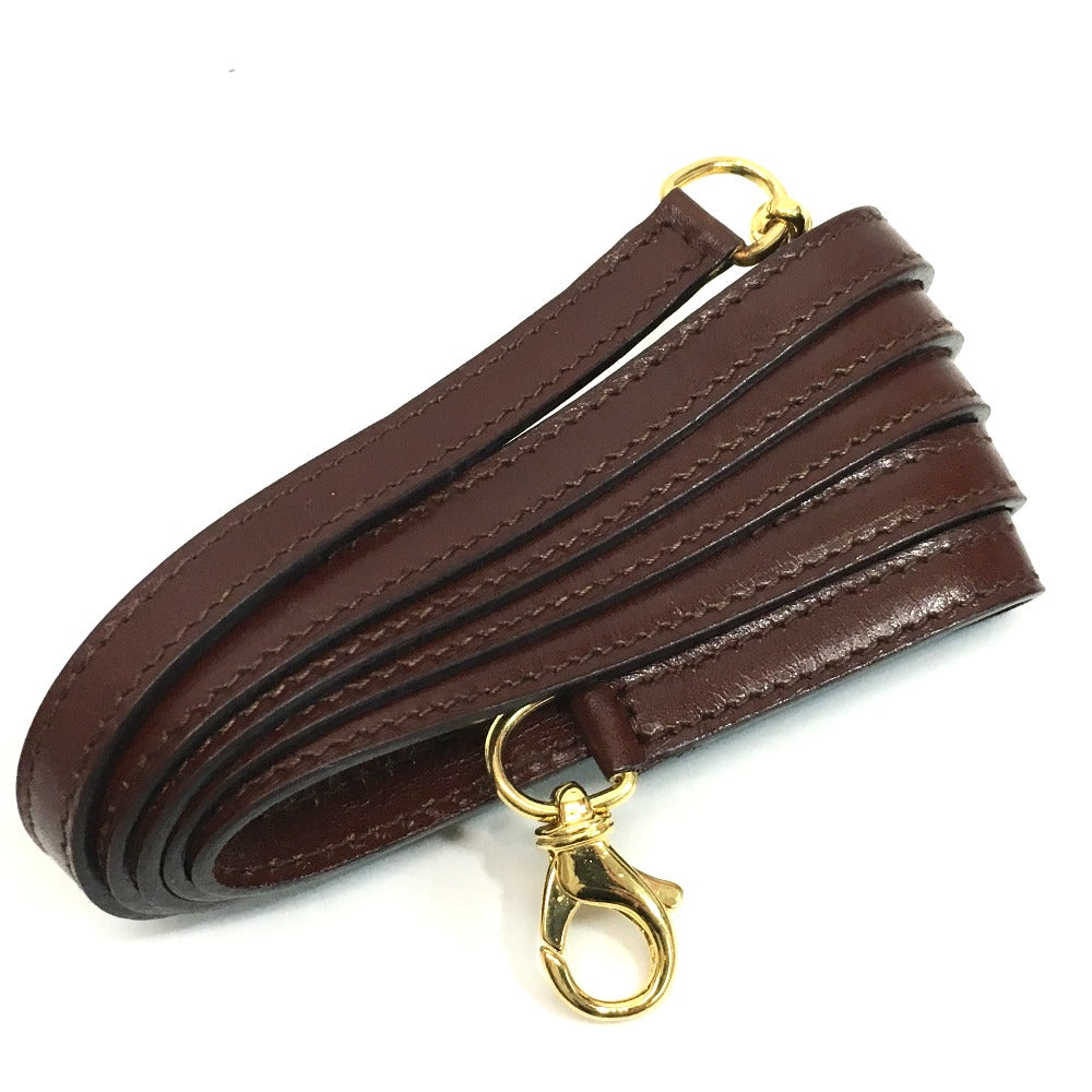 Salvatore Ferragamo Gancini Pochette/Wallet/Shoulder Bag in Brown Leather for Women
