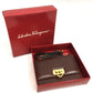 Salvatore Ferragamo Gancini Pochette/Wallet/Shoulder Bag in Brown Leather for Women