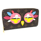 LOUIS VUITTON M62414 Monogram Lovely Bird Zippy Wallet, Round Zip Long Wallet, Monogram Canvas, Women's, Brown
