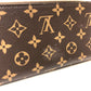 LOUIS VUITTON M62414 Monogram Lovely Bird Zippy Wallet, Round Zip Long Wallet, Monogram Canvas, Women's, Brown