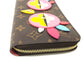 LOUIS VUITTON M62414 Monogram Lovely Bird Zippy Wallet, Round Zip Long Wallet, Monogram Canvas, Women's, Brown