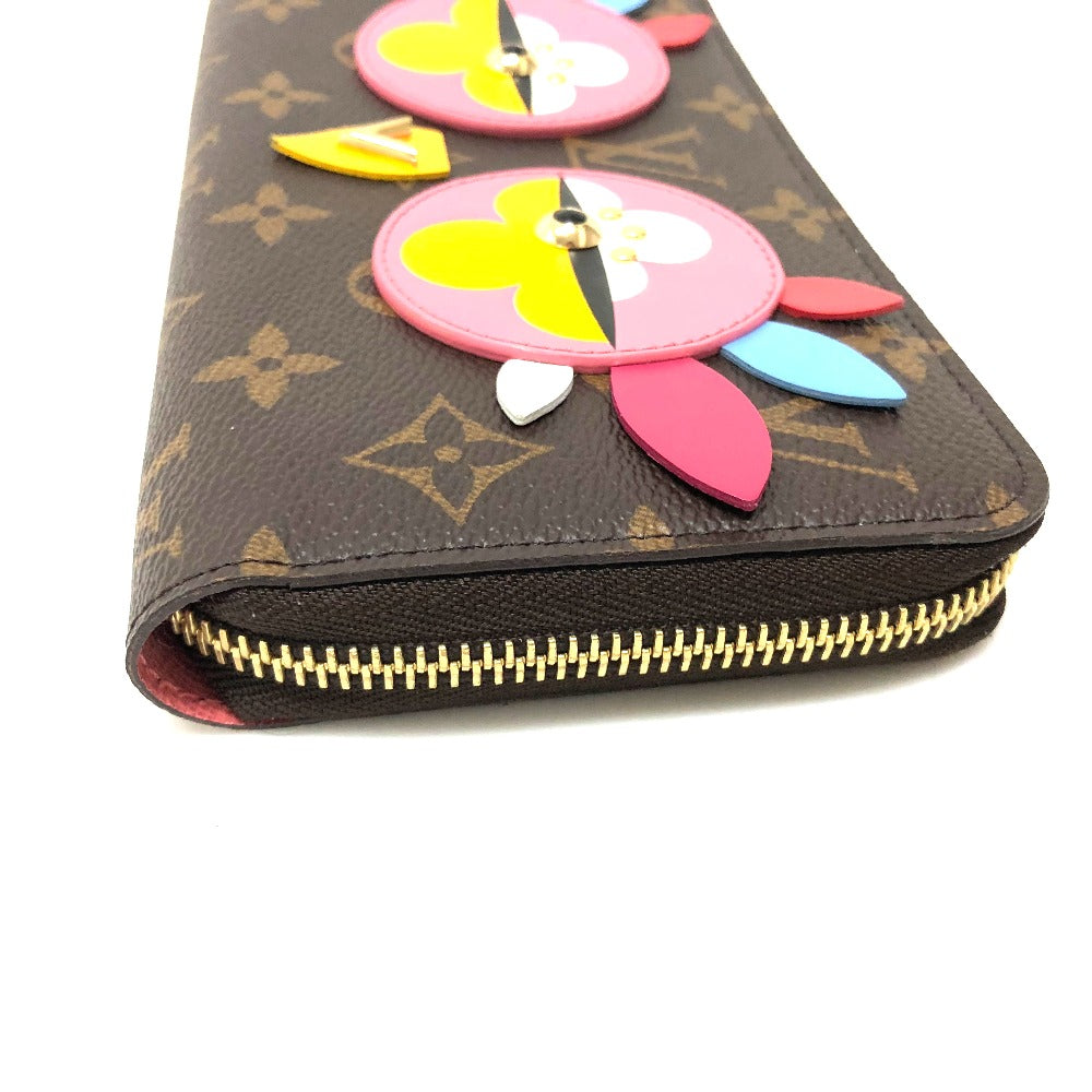 LOUIS VUITTON M62414 Monogram Lovely Bird Zippy Wallet, Round Zip Long Wallet, Monogram Canvas, Women's, Brown
