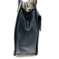 Salvatore Ferragamo Gancini Leather Handbag, Navy Blue
