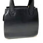 Salvatore Ferragamo Gancini Leather Handbag, Navy Blue