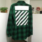 OFF-WHITE チェック柄 TARTAN SHIRT DIAG ALL OVER アウターその他 メンズ グリーン