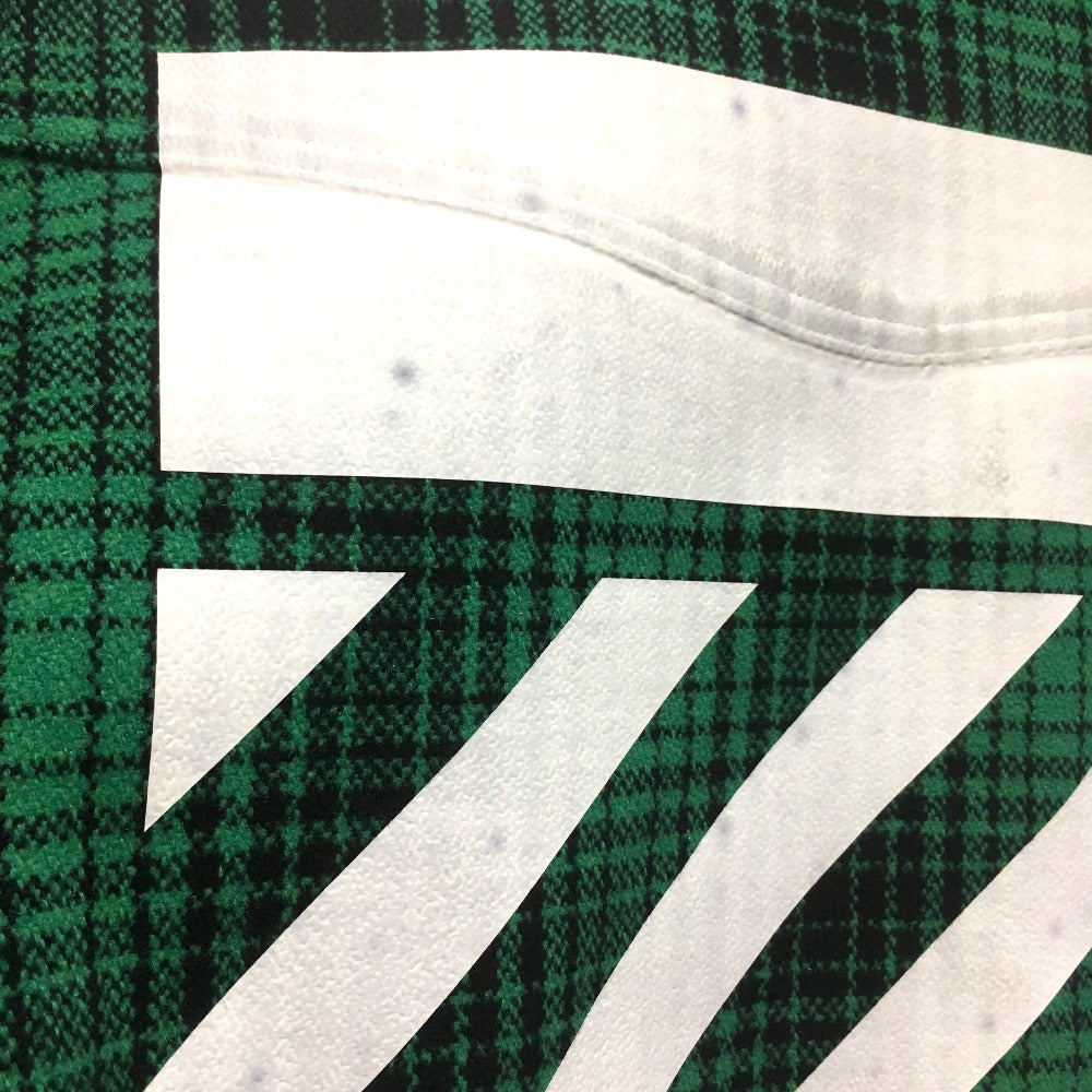 OFF-WHITE チェック柄 TARTAN SHIRT DIAG ALL OVER アウターその他 メンズ グリーン