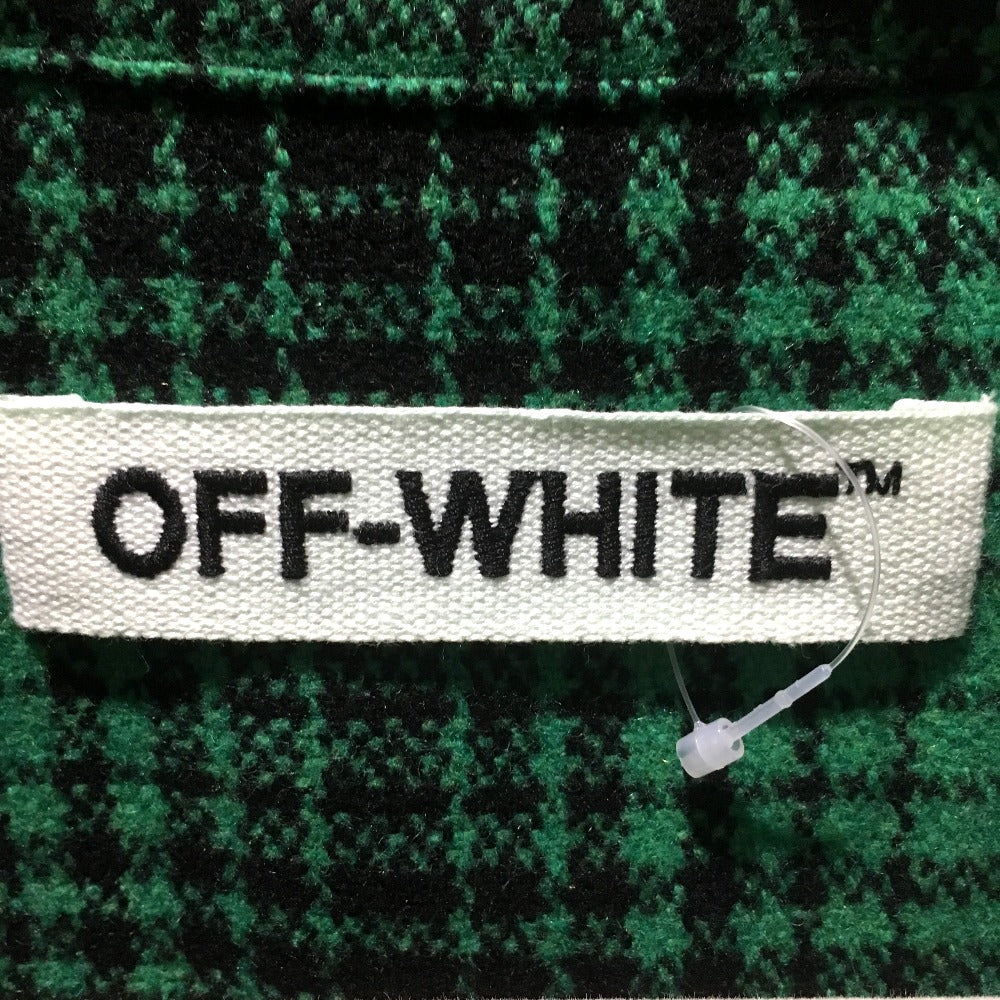 OFF-WHITE チェック柄 TARTAN SHIRT DIAG ALL OVER アウターその他 メンズ グリーン