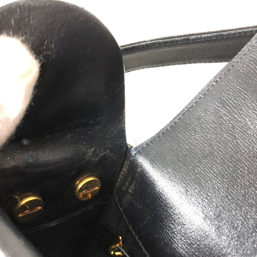 CARTIER Sapphire Line Flap Bag Crossbody Shoulder Bag Leather Women's Dark Navy