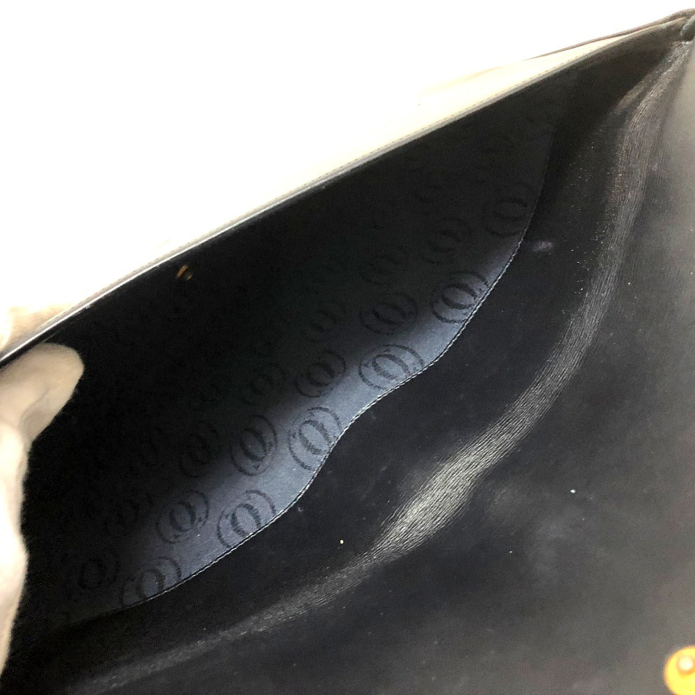 CARTIER Sapphire Line Flap Bag Crossbody Shoulder Bag Leather Women's Dark Navy