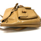 GUCCI Bamboo Backpack, Leather, Women's, Beige