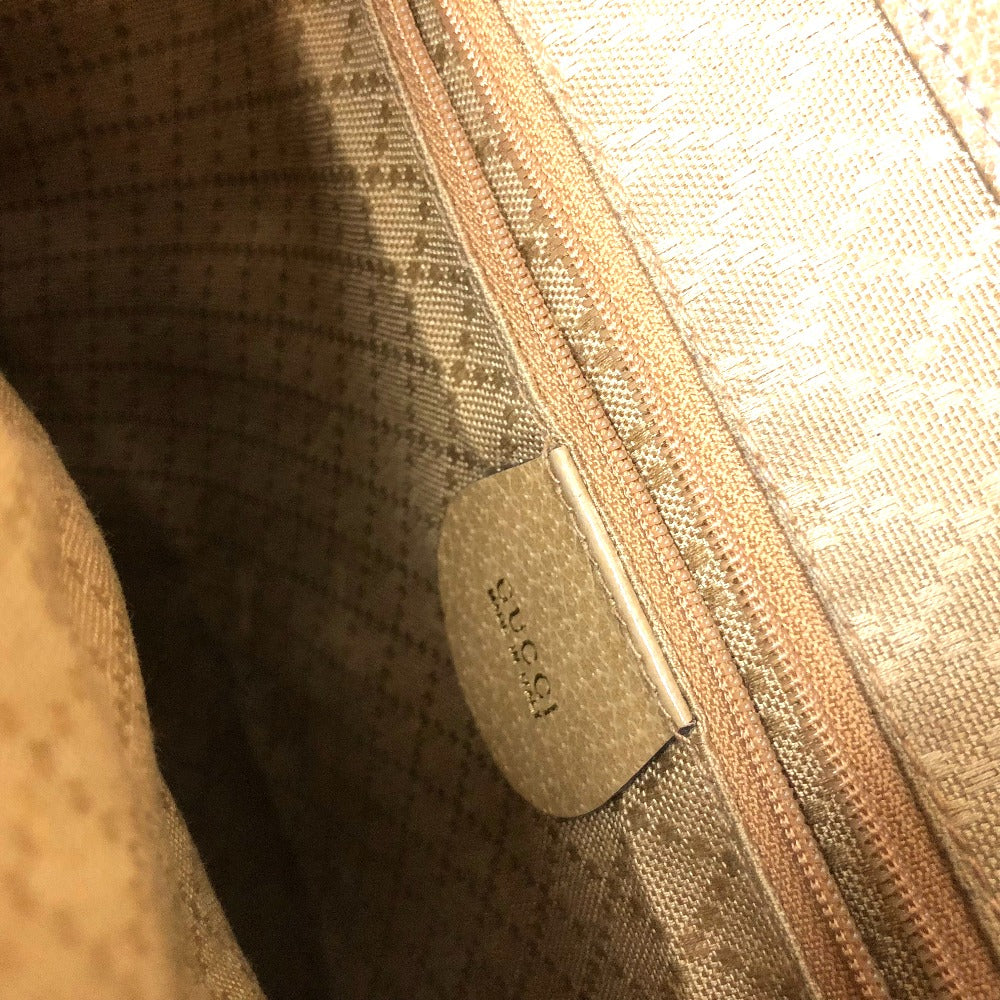 GUCCI Bamboo Backpack, Leather, Women's, Beige