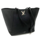 LOUIS VUITTON M42291 Lockme Hippopotamus Logo Shoulder Bag Leather Women's Noir Noir