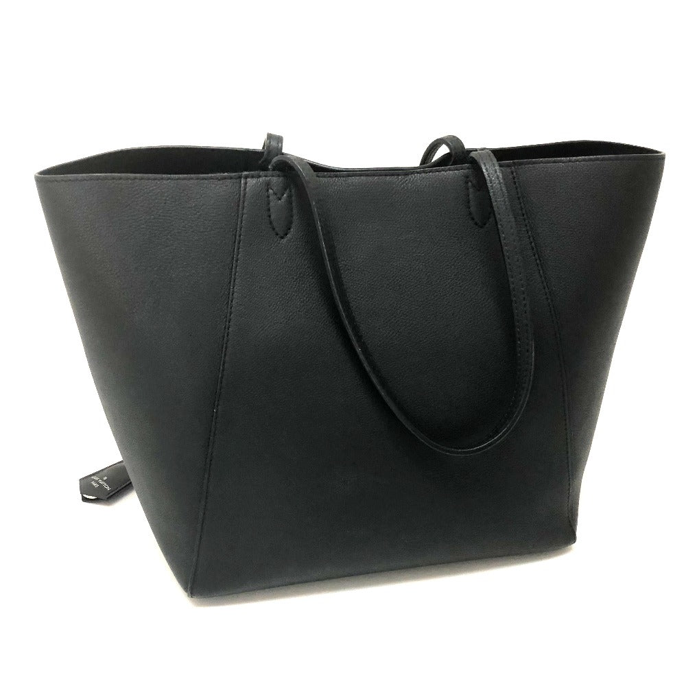 LOUIS VUITTON M42291 Lockme Hippopotamus Logo Shoulder Bag Leather Women's Noir Noir