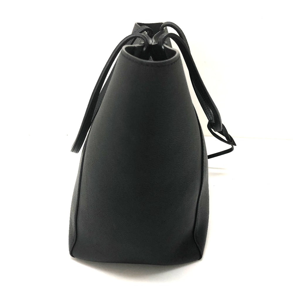 LOUIS VUITTON M42291 Lockme Hippopotamus Logo Shoulder Bag Leather Women's Noir Noir