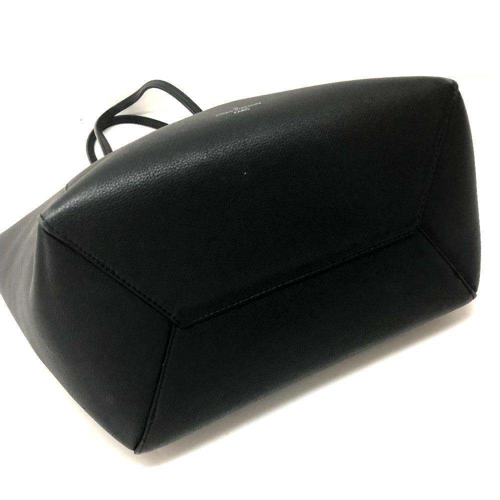 LOUIS VUITTON M42291 Lockme Hippopotamus Logo Shoulder Bag Leather Women's Noir Noir