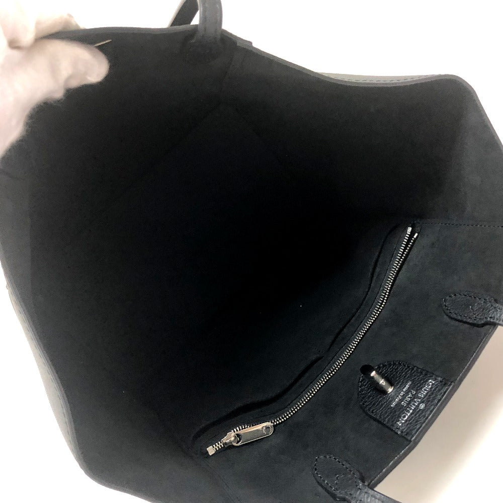 LOUIS VUITTON M42291 Lockme Hippopotamus Logo Shoulder Bag Leather Women's Noir Noir