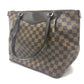 Louis Vuitton N41103 Damier Westminster GM Bag Tote Bag bahu Beg Damier Canvas Wanita Ebene Brown