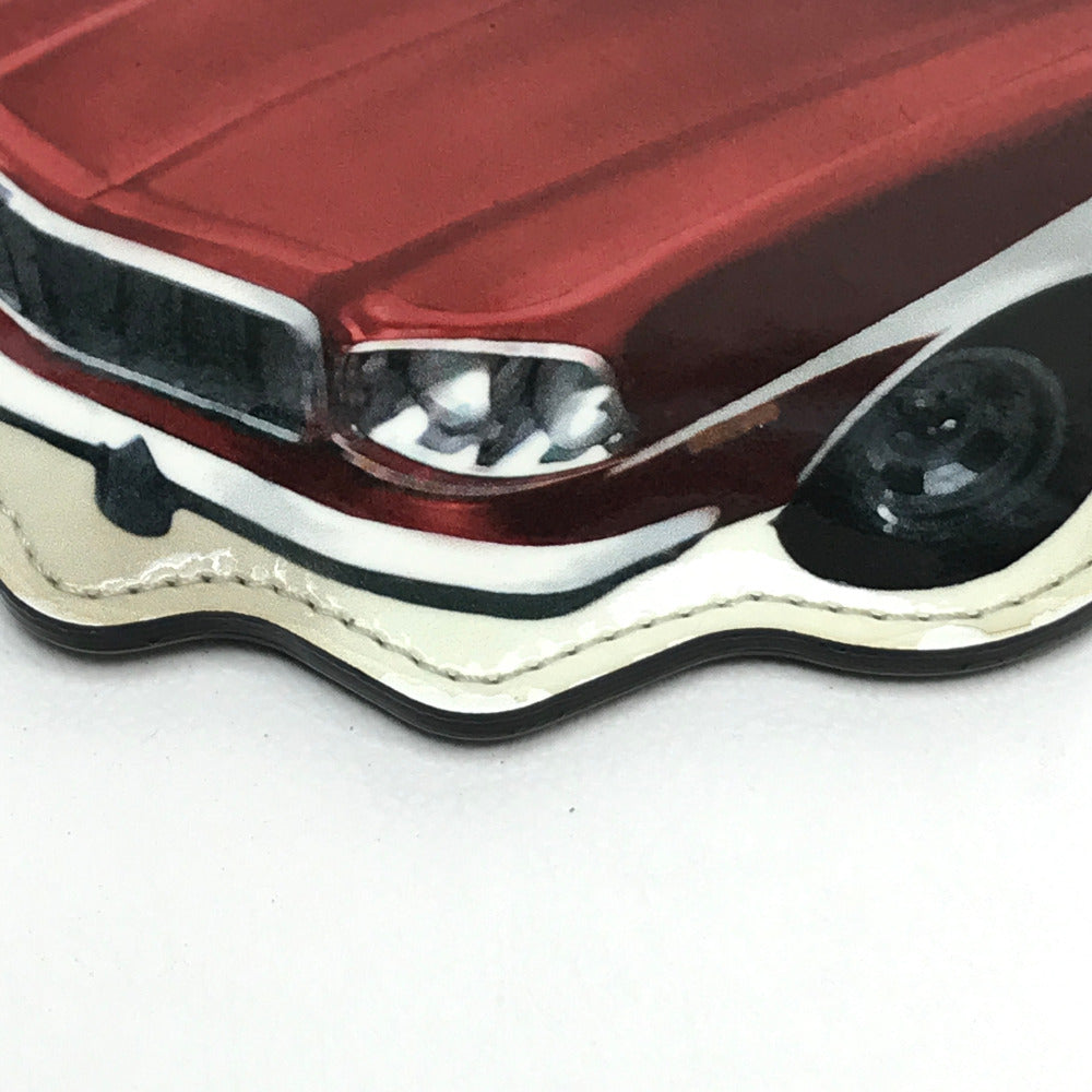 LOUIS VUITTON M50420 Vernis Sticker Porte Monnaie Voiture Wallet, Coin Purse, Patent Leather, Women's, Red