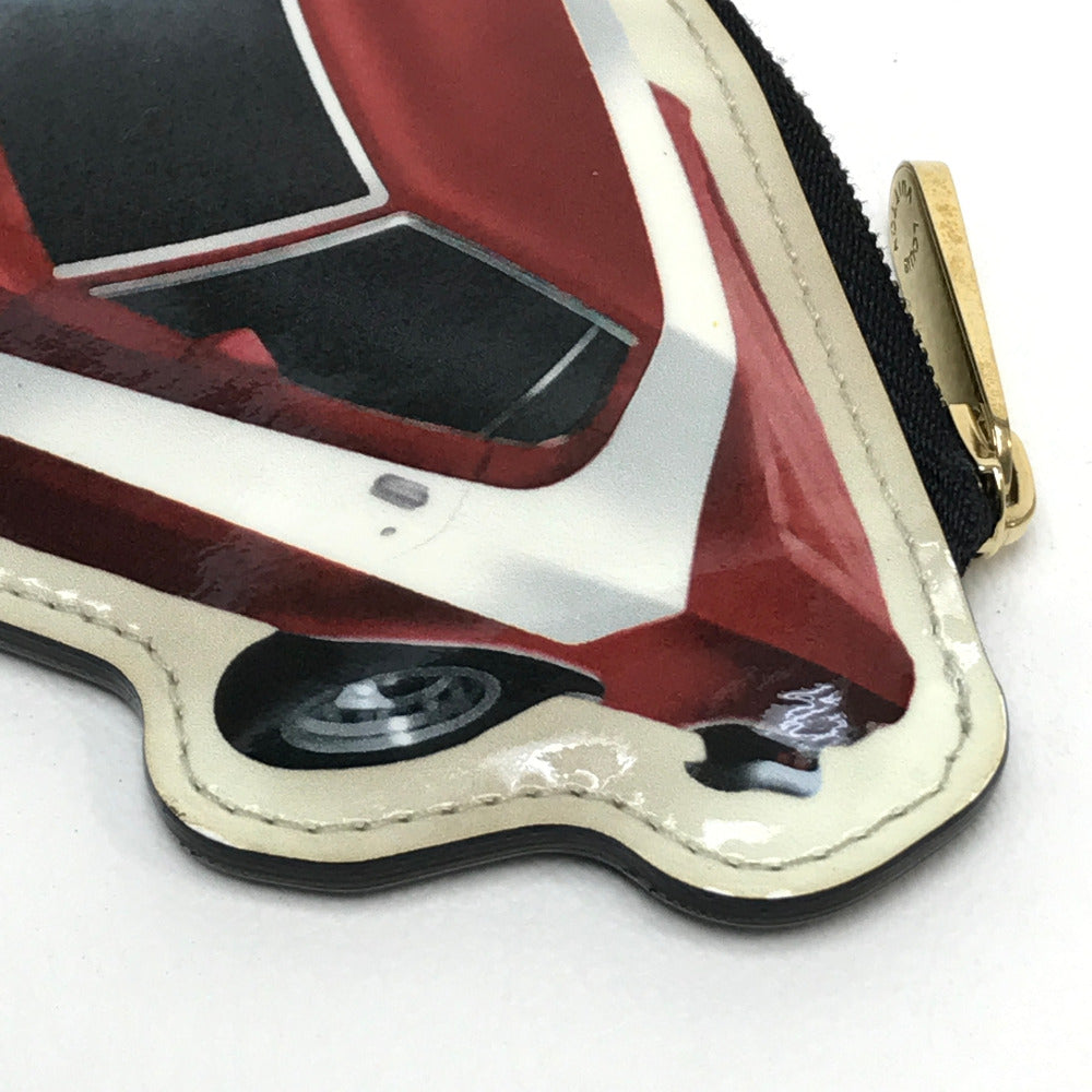 LOUIS VUITTON M50420 Vernis Sticker Porte Monnaie Voiture Wallet, Coin Purse, Patent Leather, Women's, Red