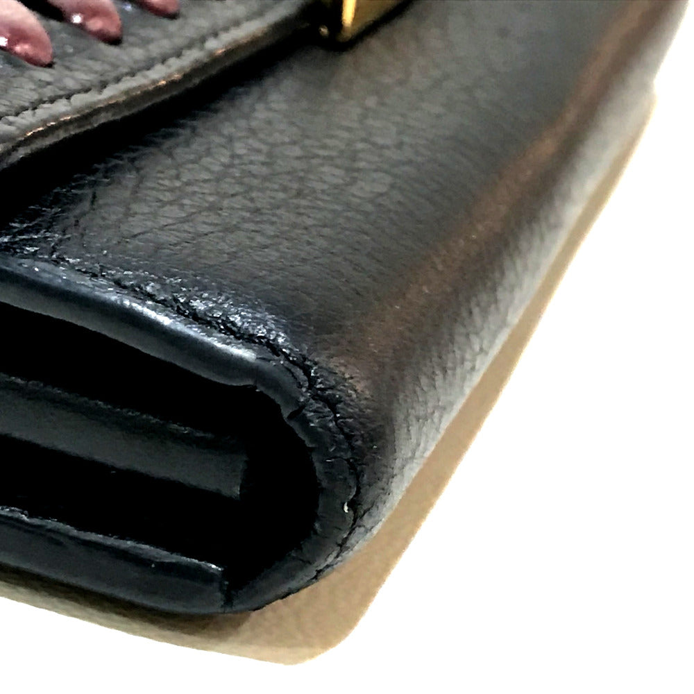 LOUIS VUITTON M62076 Taurillon Capucines Portefeuille Long Wallet, Bi-fold Wallet, Taurillon Leather, Women's, Noir, Black