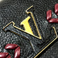 LOUIS VUITTON M62076 Taurillon Capucines Portefeuille Long Wallet, Bi-fold Wallet, Taurillon Leather, Women's, Noir, Black