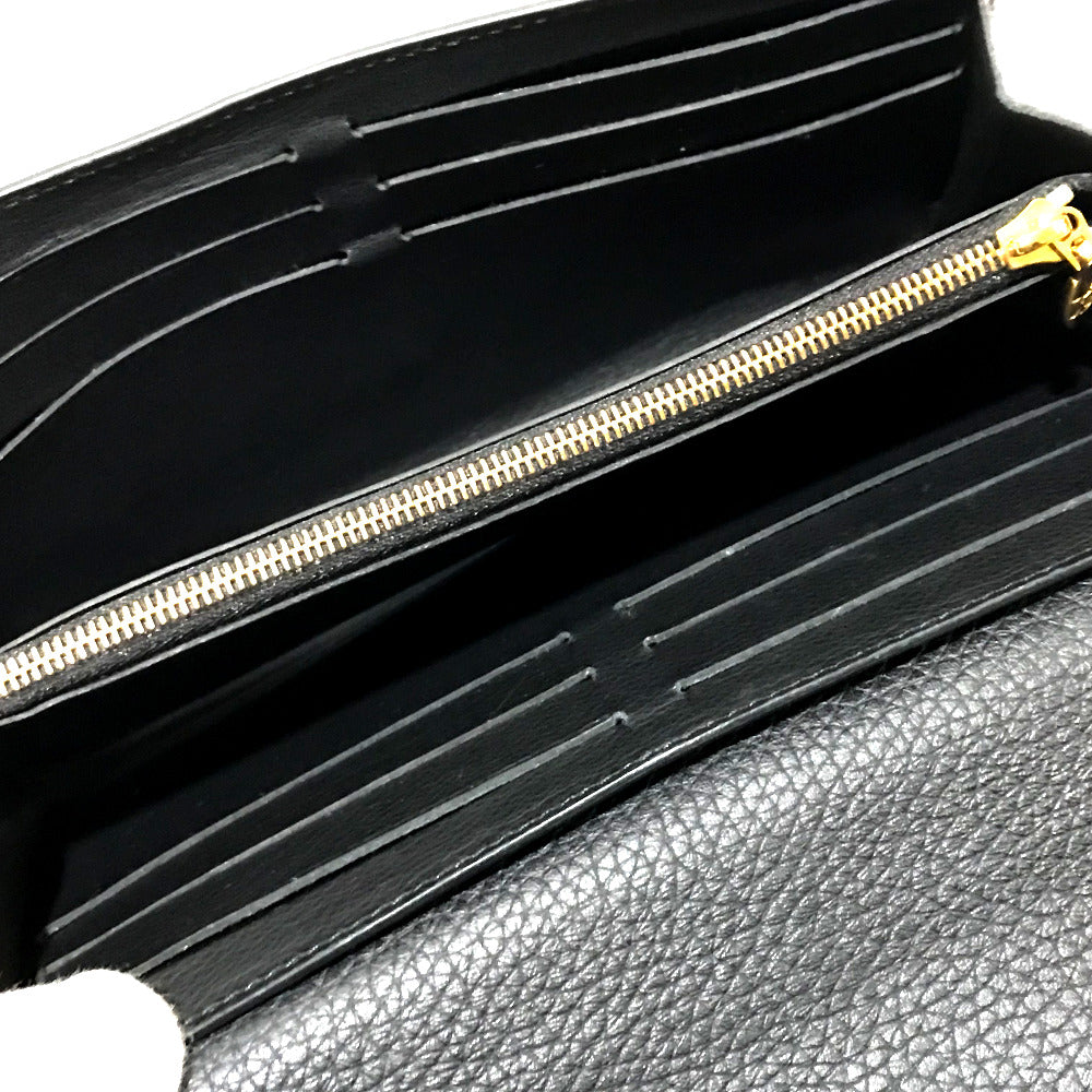 LOUIS VUITTON M62076 Taurillon Capucines Portefeuille Long Wallet, Bi-fold Wallet, Taurillon Leather, Women's, Noir, Black