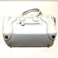 CELINE 167793 Tote Bag Micro Shopper Luggage Handbag Leather Women's White Off-White x Sky Blue
