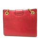 TIFFANY &amp; Co. Vintage Logo Pochette Chain Shoulder Bag Leather Women's Red