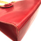 TIFFANY &amp; Co. Vintage Logo Pochette Chain Shoulder Bag Leather Women's Red