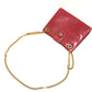 TIFFANY &amp; Co. Vintage Logo Pochette Chain Shoulder Bag Leather Women's Red