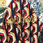 GUCCI 476247 Tiger Print Bomber Jacket, Floral Print, Outerwear, Tag Included, Silk Blouson, Women's, Multicolor, White x Multicolor