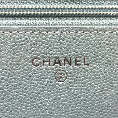 CHANEL 長財布 カバン 斜め掛け Vステッチ ココマーク CC チェーンウォレット ショルダーバッグ キャビアスキン レディース - brandshop-reference