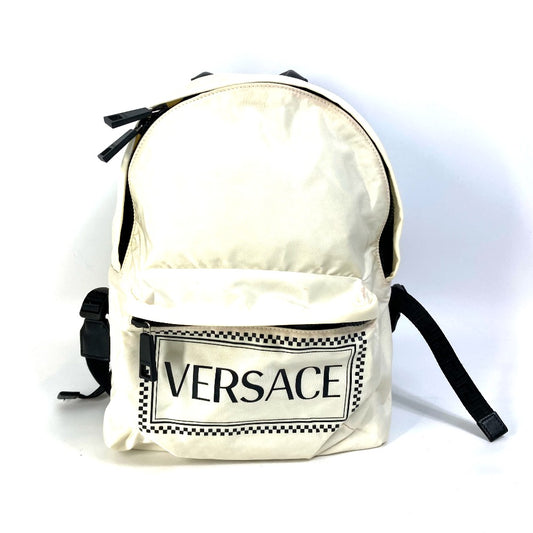 VERSACE バイカラー ロゴ バックパック カバン リュックサック ナイロン レディース - brandshop-reference