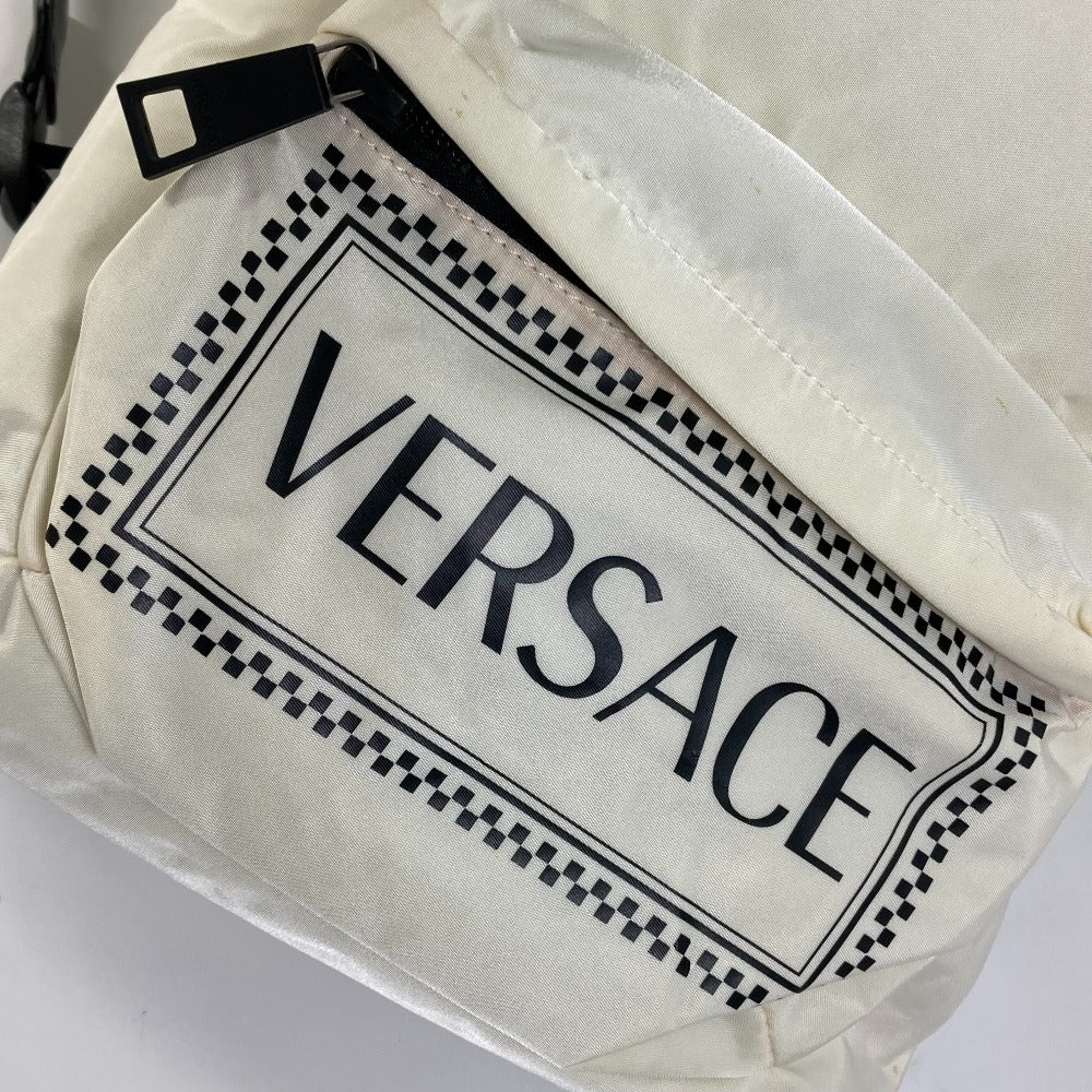 VERSACE バイカラー ロゴ バックパック カバン リュックサック ナイロン レディース - brandshop-reference