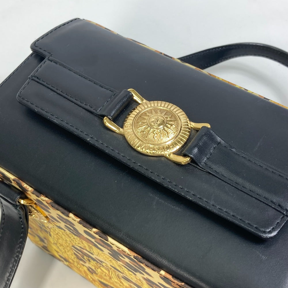 VERSACE サンバースト バニティバッグ レオパード 豹柄 ヒョウ ...