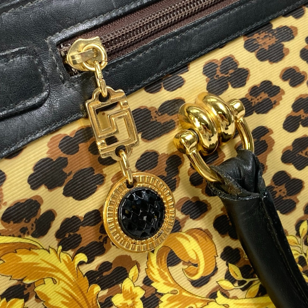 VERSACE ショルダーバッグ トートバッグ 肩掛け レオパード 豹柄 ...