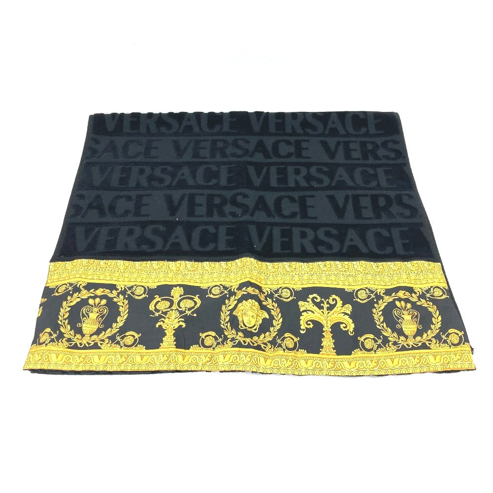 VERSACE インテリア ひざかけ ブランケット アイラブバロック ビーチ タオル コットン ユニセックス - brandshop-reference