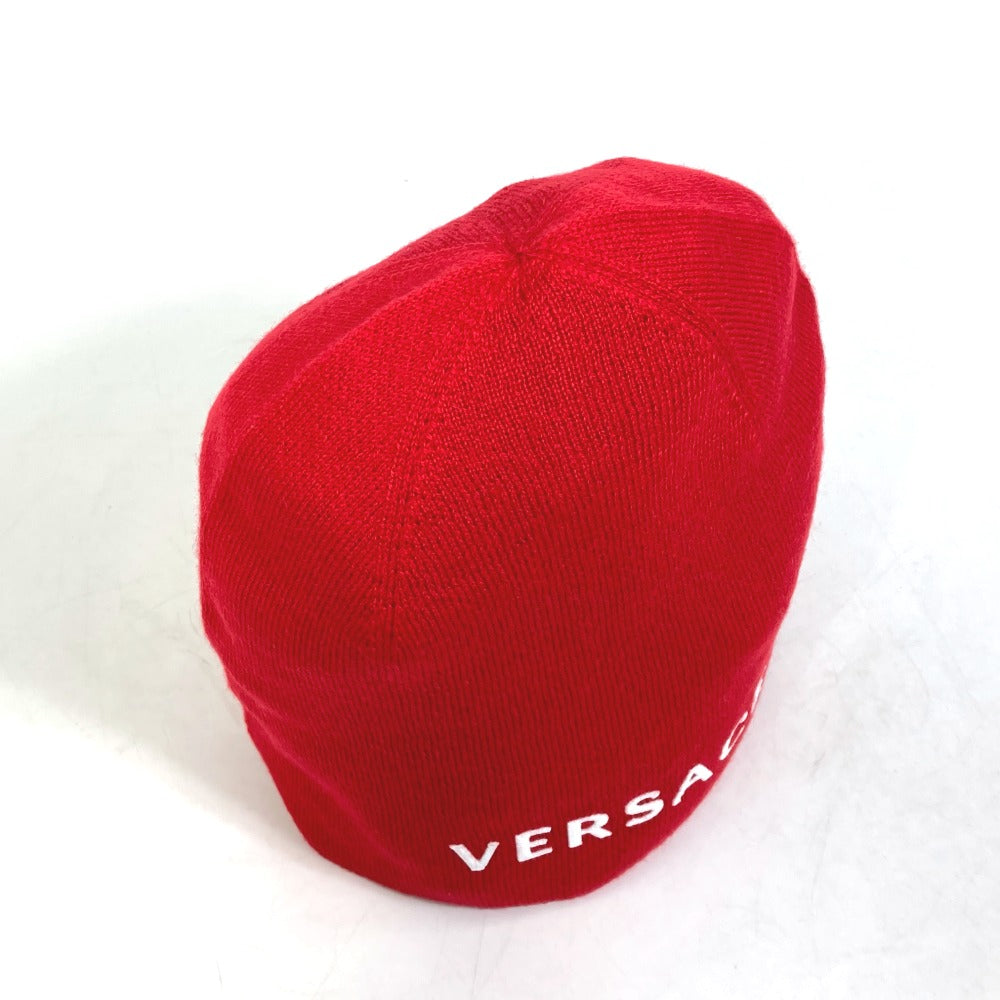 VERSACE ビーニー ニットキャップ 帽子 ビーニー バイカラー ニット帽 ウール ユニセックス - brandshop-reference