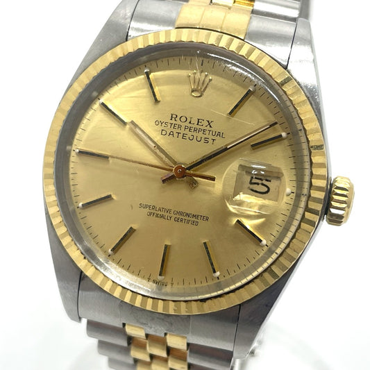 ROLEX 16013 デイトジャスト 自動巻き 腕時計 SS/YG メンズ - brandshop-reference