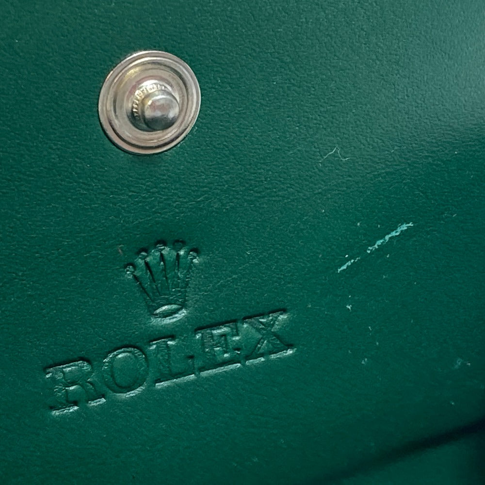 ROLEX 4158470 エンボス ロゴ ノベルティ 非売品 小銭入れ コインケース レザー メンズ - brandshop-reference