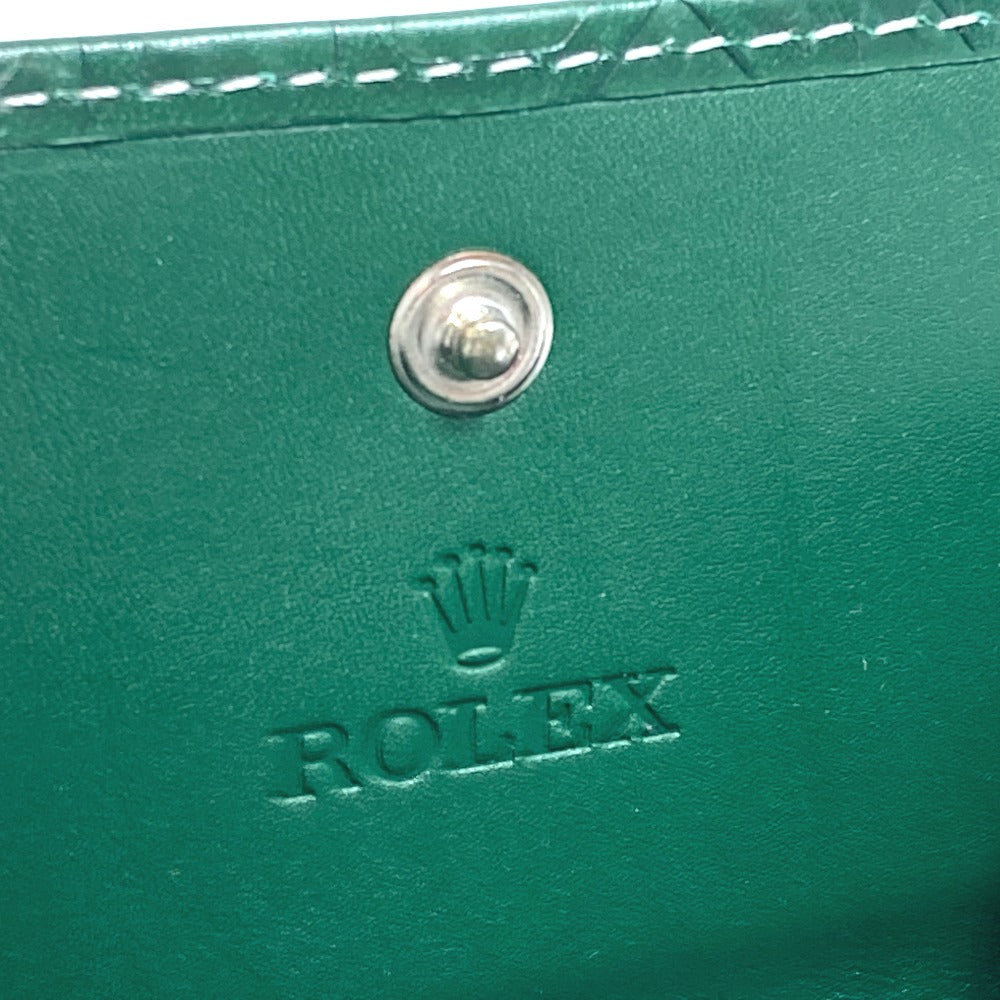 ROLEX 4158470 エンボス ロゴ ノベルティ 非売品 小銭入れ コインケース レザー メンズ - brandshop-reference