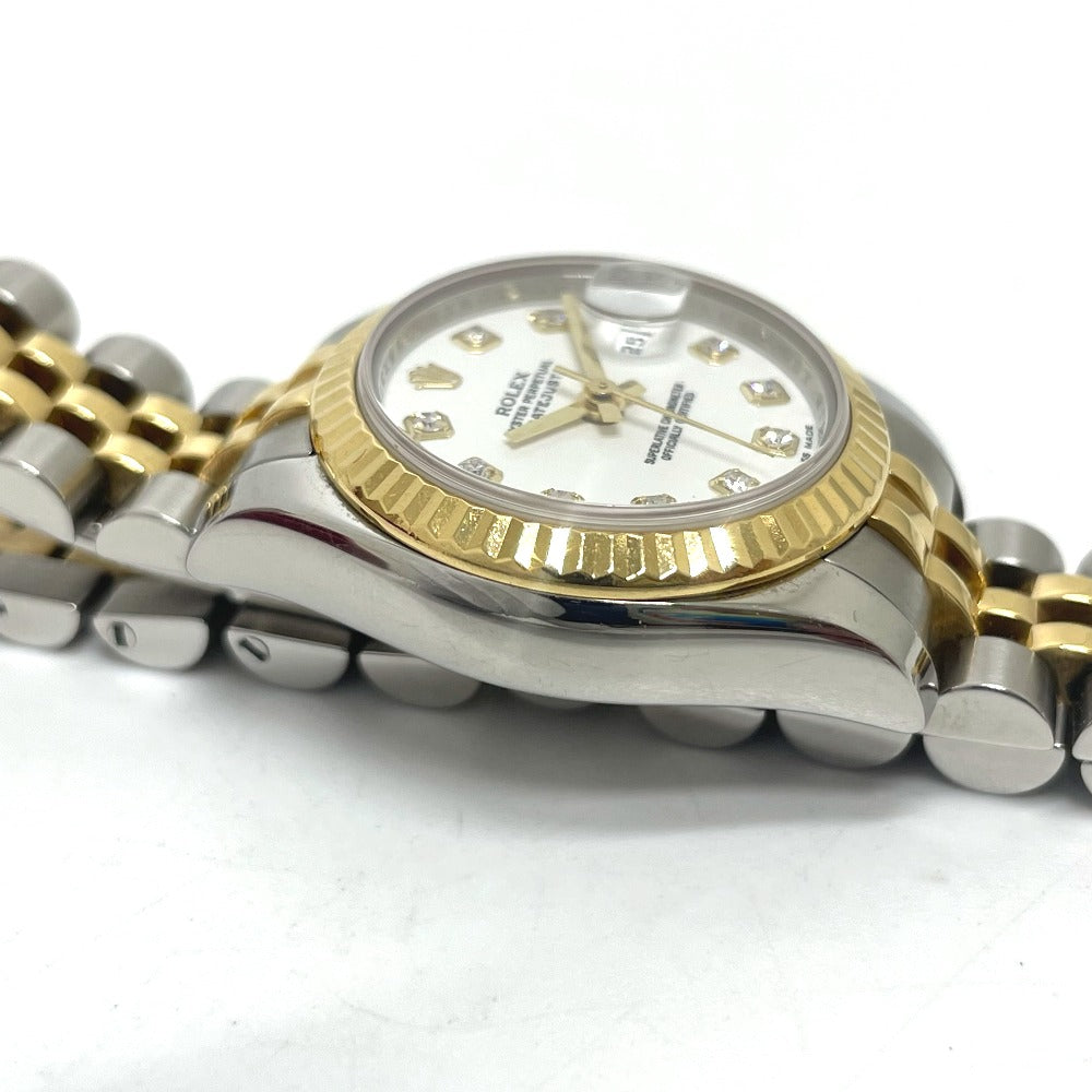 ROLEX 179173G デイトジャスト 10Pダイヤ 自動巻き 腕時計 SS/18K レディース - brandshop-reference