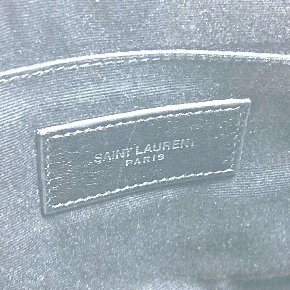 SAINT LAURENT PARIS 453249 YSLロゴ ポーチ クラッチバッグ レザー メンズ - brandshop-reference