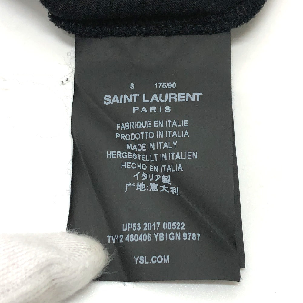 SAINT LAURENT PARIS 480406 ロゴ プリント 半袖Ｔシャツ コットン メンズ - brandshop-reference