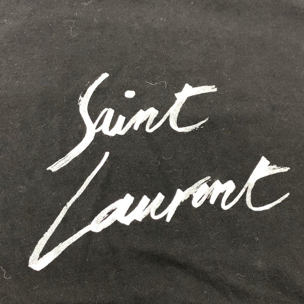SAINT LAURENT PARIS 480406 ロゴ プリント 半袖Ｔシャツ コットン メンズ - brandshop-reference