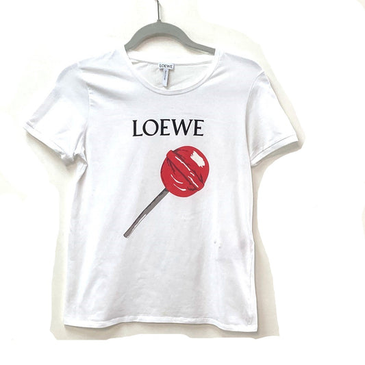 LOEWE トップス ロゴ アパレル ロリーポップ キャンディ 半袖Ｔシャツ コットン レディース - brandshop-reference