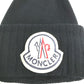 MONCLER ビッグワッペン ロゴ ビーニー 帽子 ニット帽 ニットキャップ ニット帽 ウール レディース - brandshop-reference