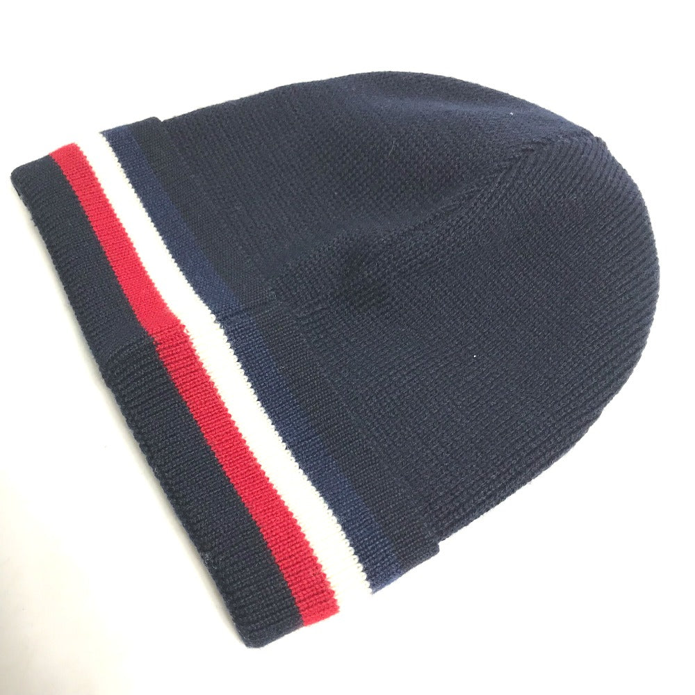 MONCLER ロゴ ビーニー 帽子 ニット帽 ニットキャップ ニット帽 レディース - brandshop-reference